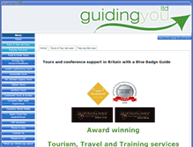 Tablet Screenshot of guidingyou.co.uk